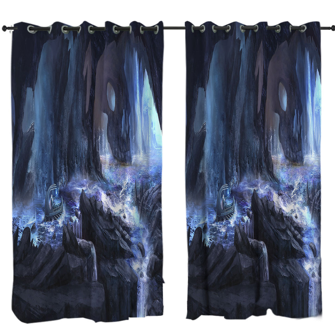 Cool Art Magical River Drapes and Curtains