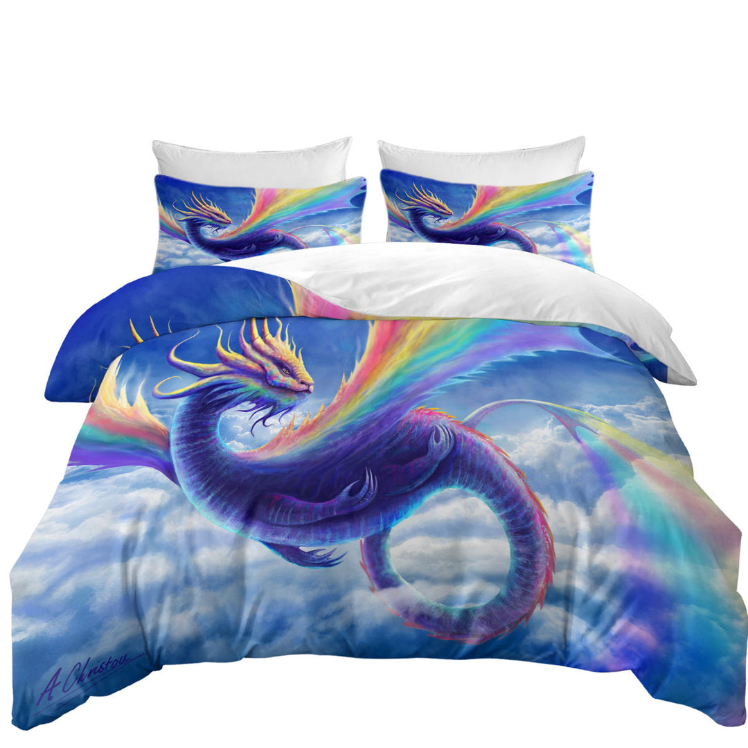 Cool Art Rainbow Dragon Duvet Covers