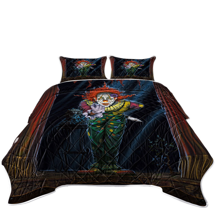 Cool Art Scary Surprise Clown Coverlets