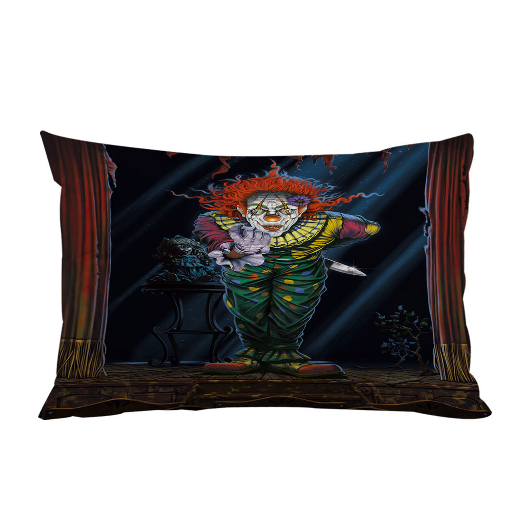 Cool Art Scary Surprise Clown Pillow Cases