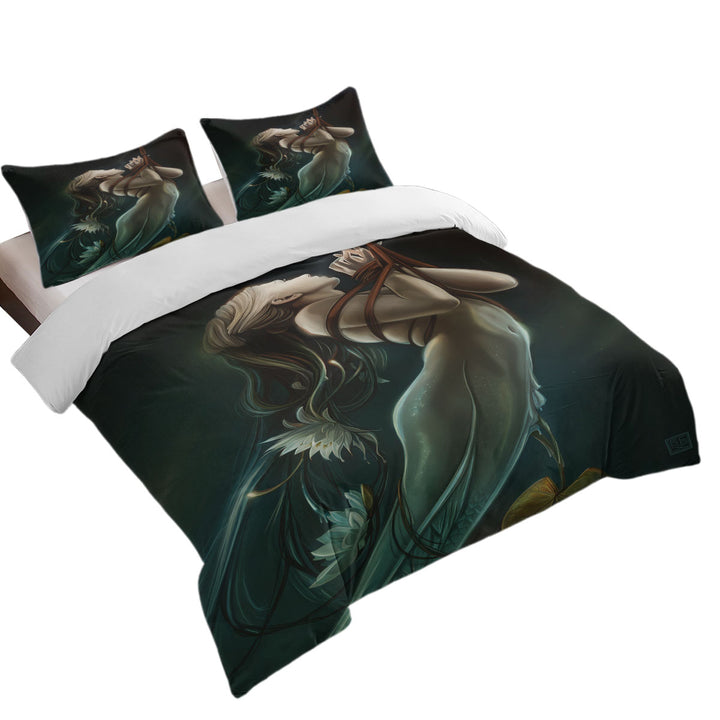 Cool Art the Catch of Beautiful Mermaid Duvet Cover