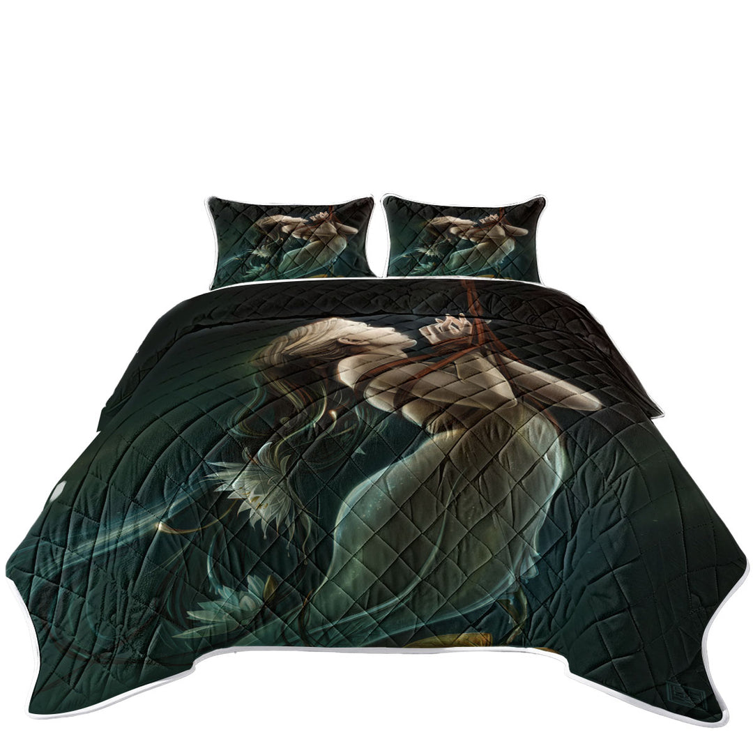 Cool Art the Catch of Beautiful Mermaid Quilts