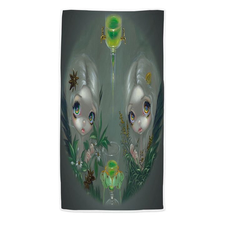 Cool Beach Towels Anise and Artemesia Two Absinthe Fairy Twin