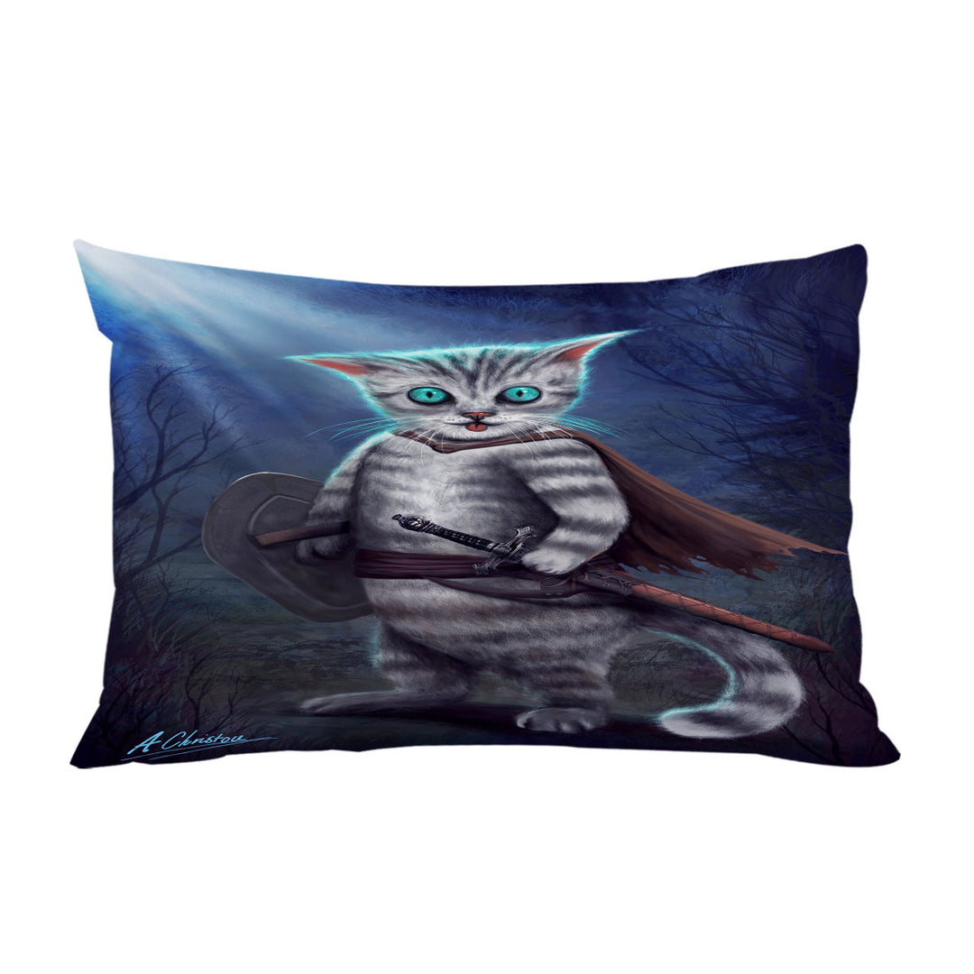 Cool Blue Eyed Dagar the Cat Pillowcase