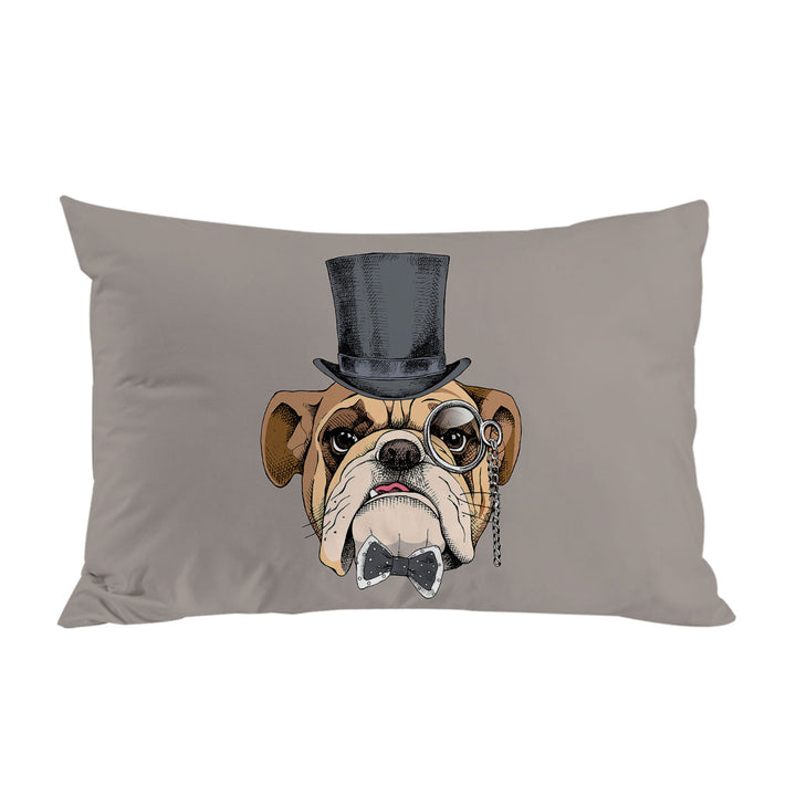 Cool Bulldog Gentleman Pillowcase