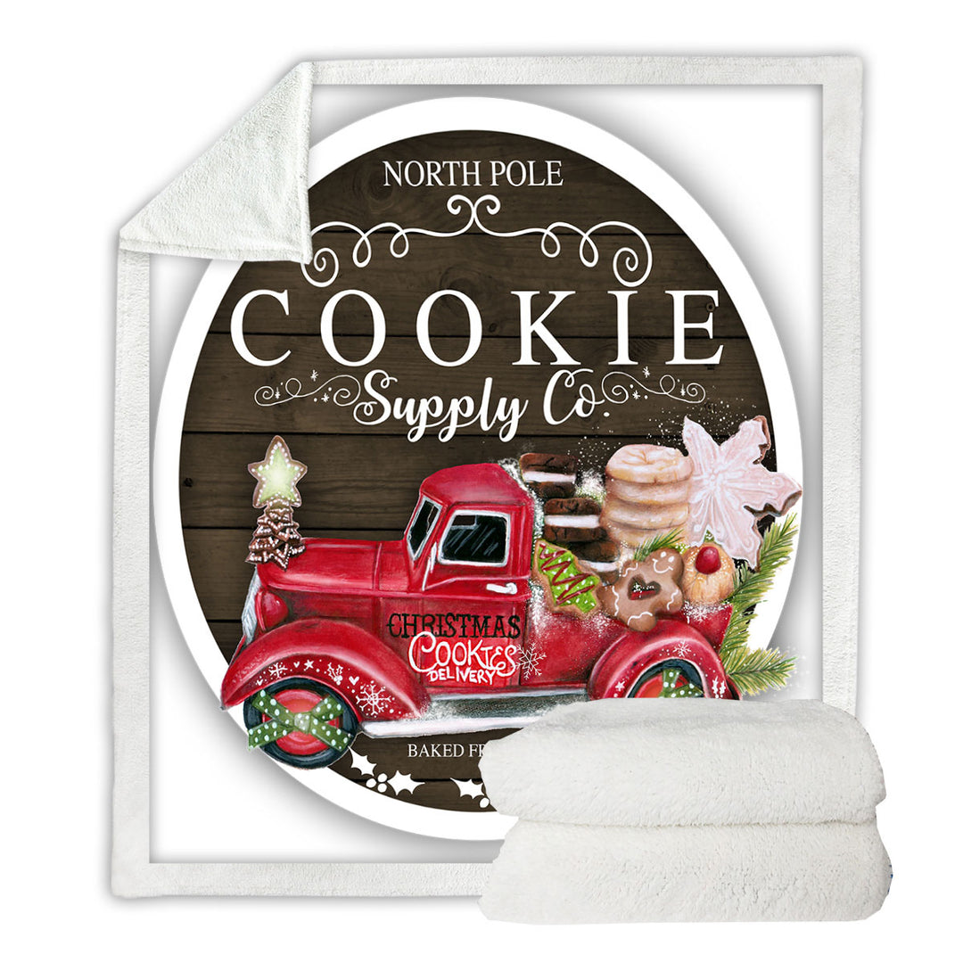 Cool Christmas Couch Throws Truck Cookie Supply