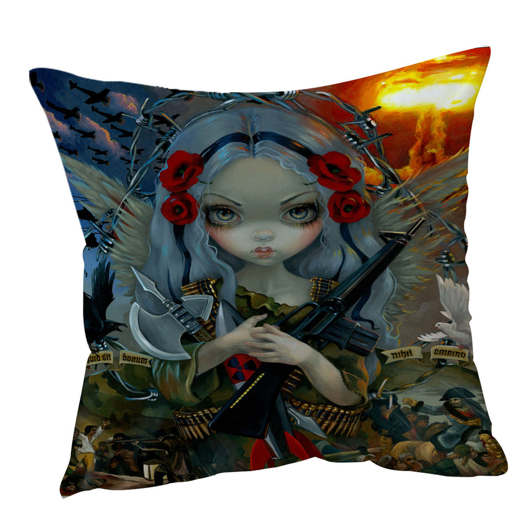 Cool Cushion Covers History Art Unseelie Court War Beautiful Angel Girl