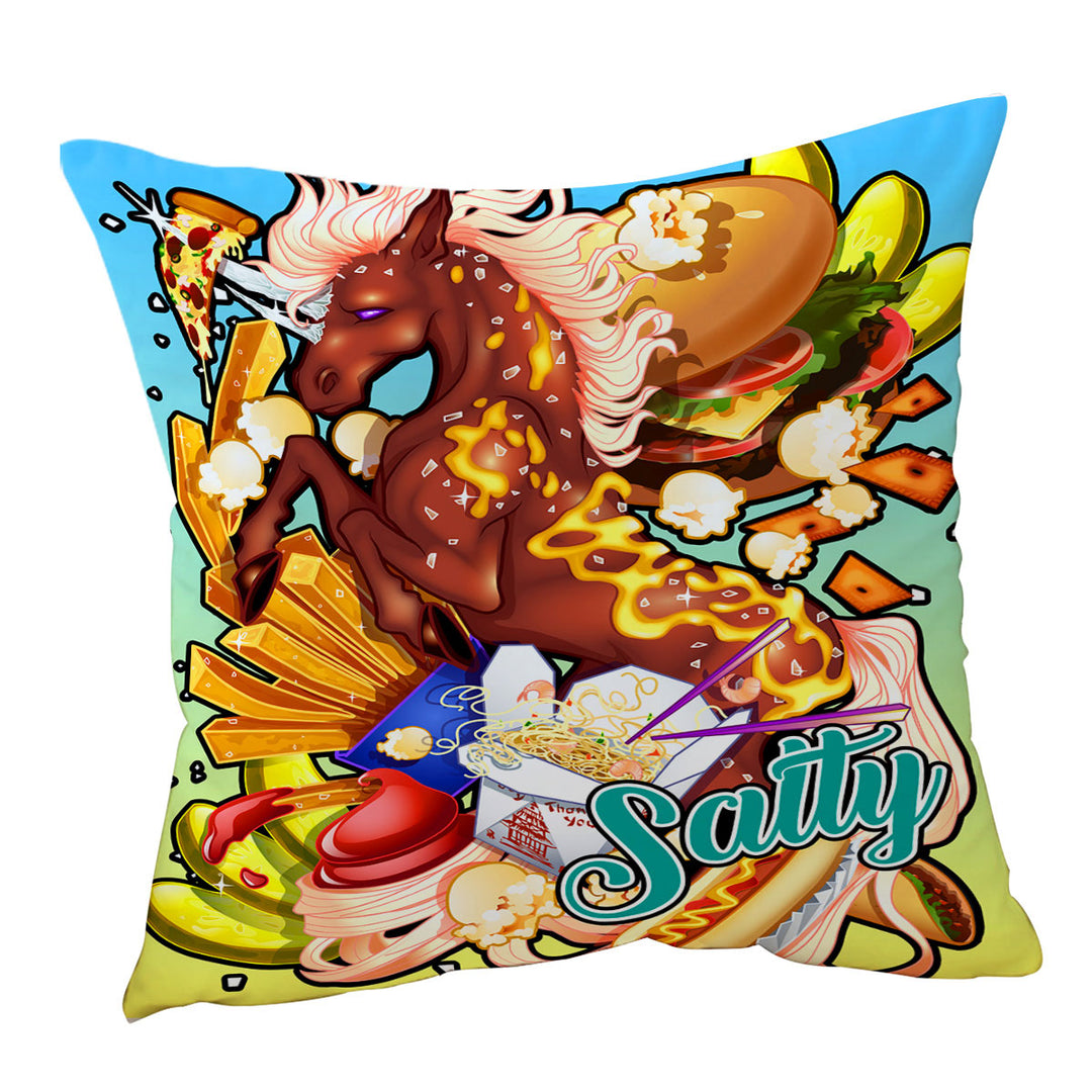 Cool Cushion for Boys Rudicorn Salty Junk Food