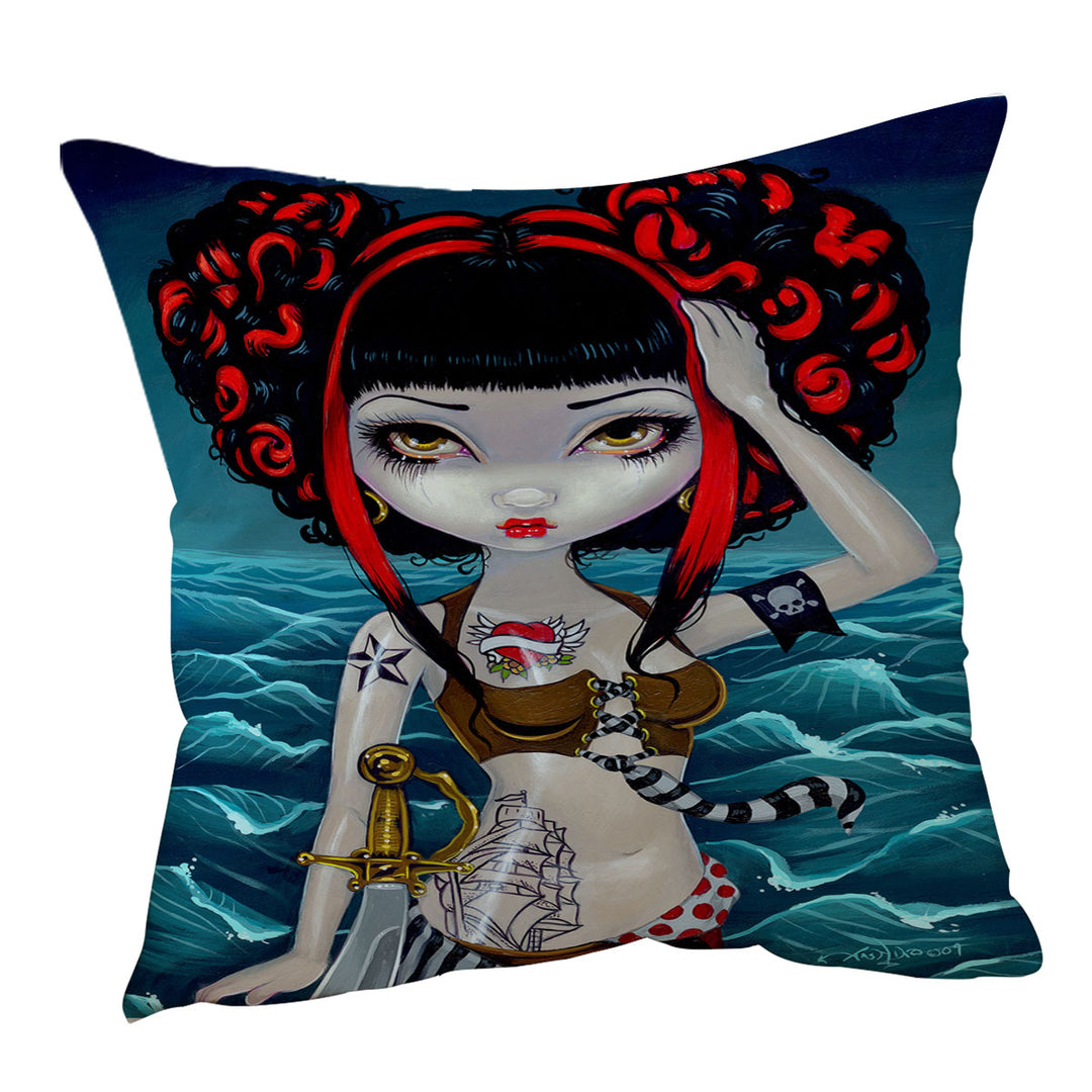 Cool Cushions Painting Pretty Pirate Polly Tough Girl