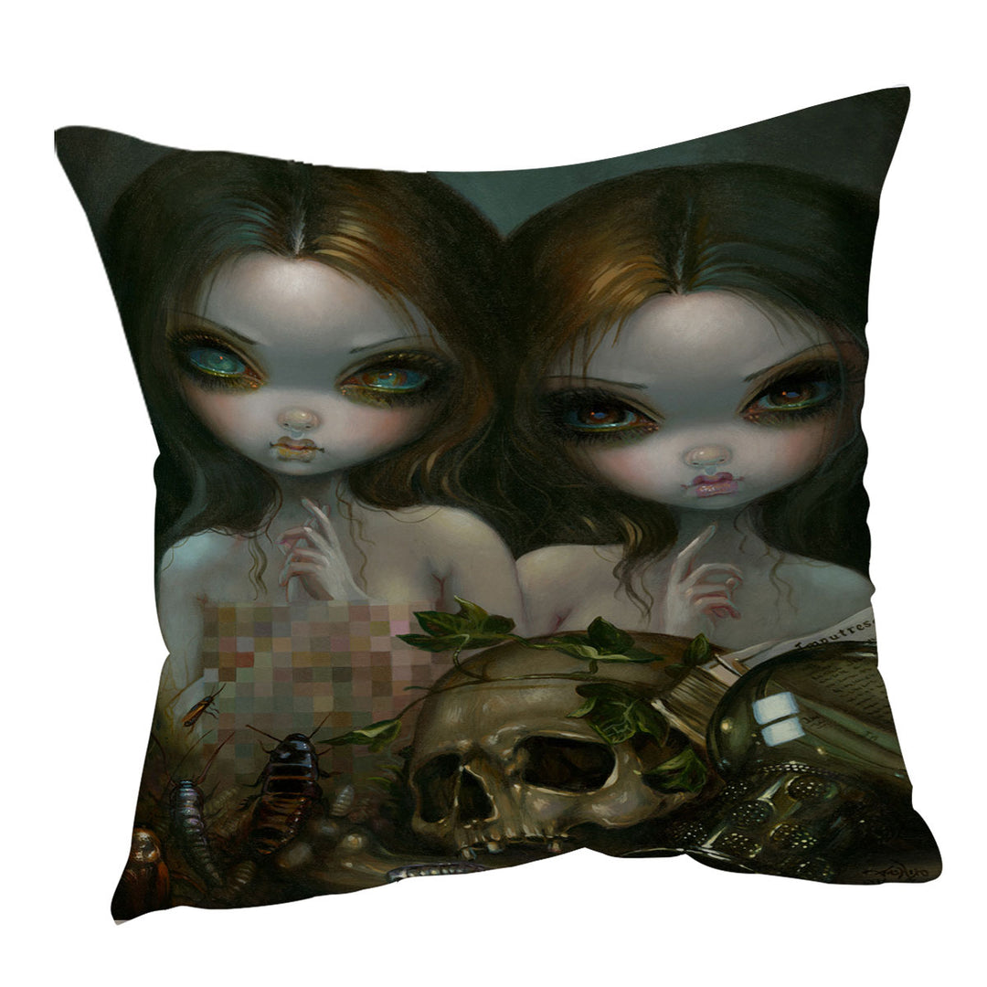 Cool Dark Art Cushions Covers Allegory of Decay