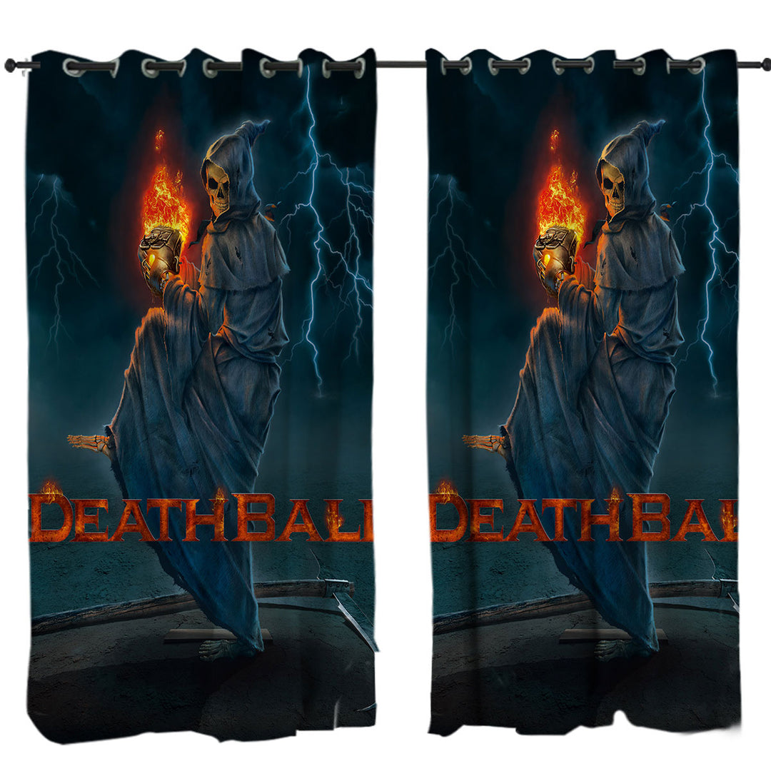 Cool Dark Art Death Ball the Angel of Death Drapes and Curtains