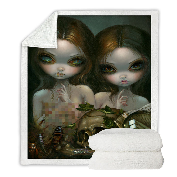 Cool Dark Art Decorative Blankets Allegory of Decay