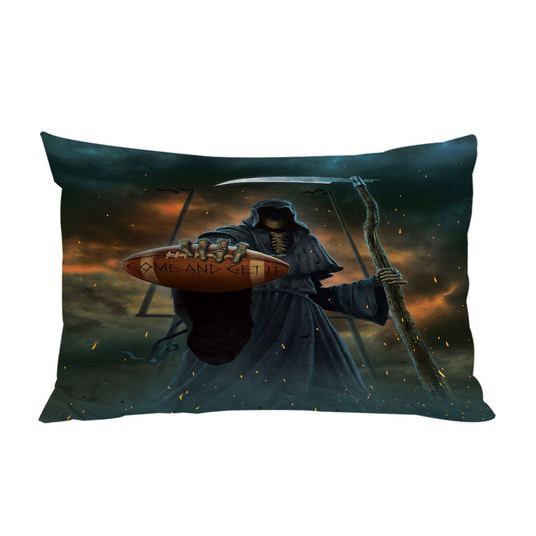 Cool Dark Art Football Coach vs Angel of Death Pillow Case Covers