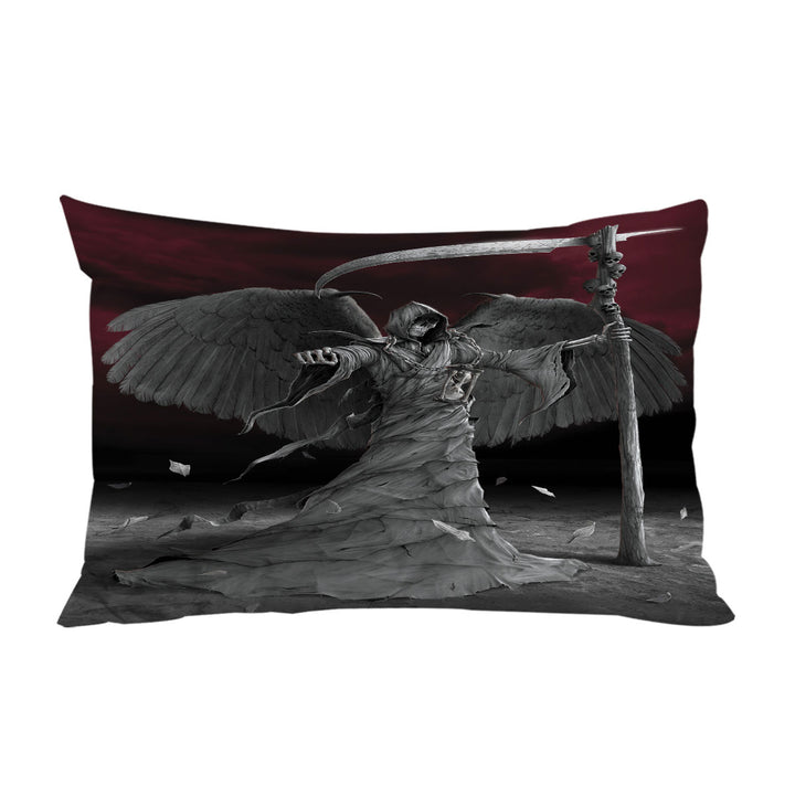 Cool Dark Art Time is Up Angel of Death Pillowcase