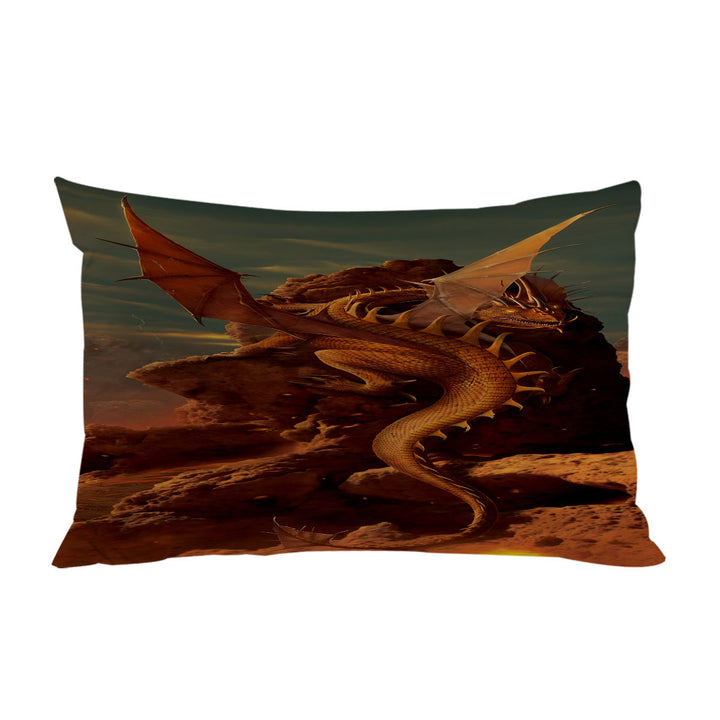 Cool Dragon Art Earth and Fire Pillow Cases