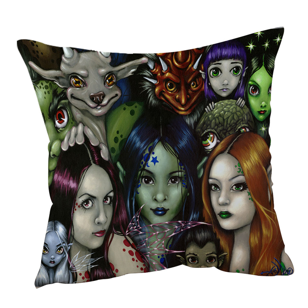 Cool Faery Folk Alliance Fantasy Creatures Cushion Covers