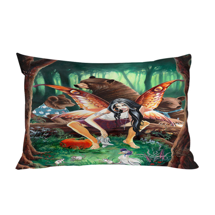 Cool Fairy Tale Tough Fairy and Three Bears King Pillow Cases