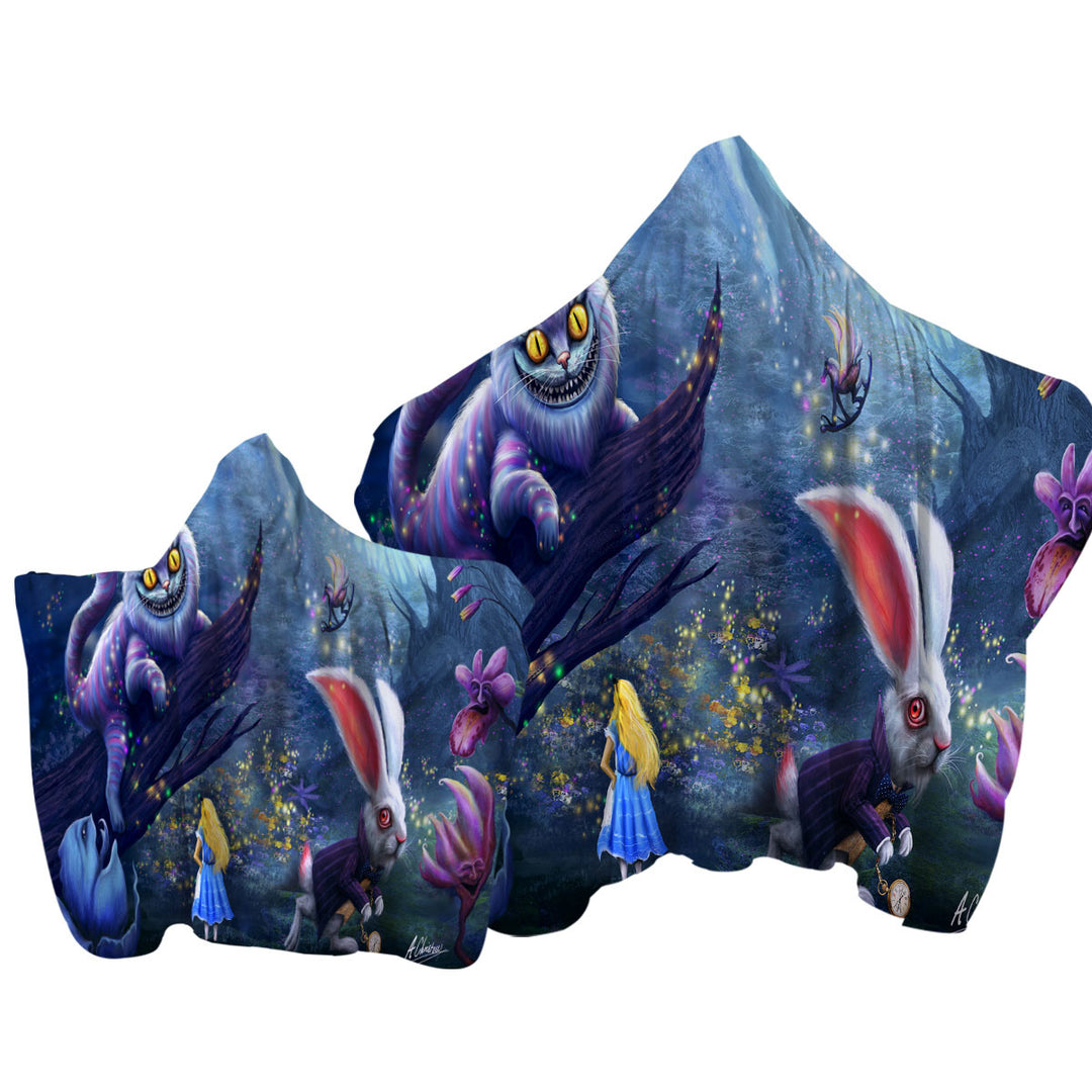 Cool Fairy Tale Wonderland Hooded Beach Towel