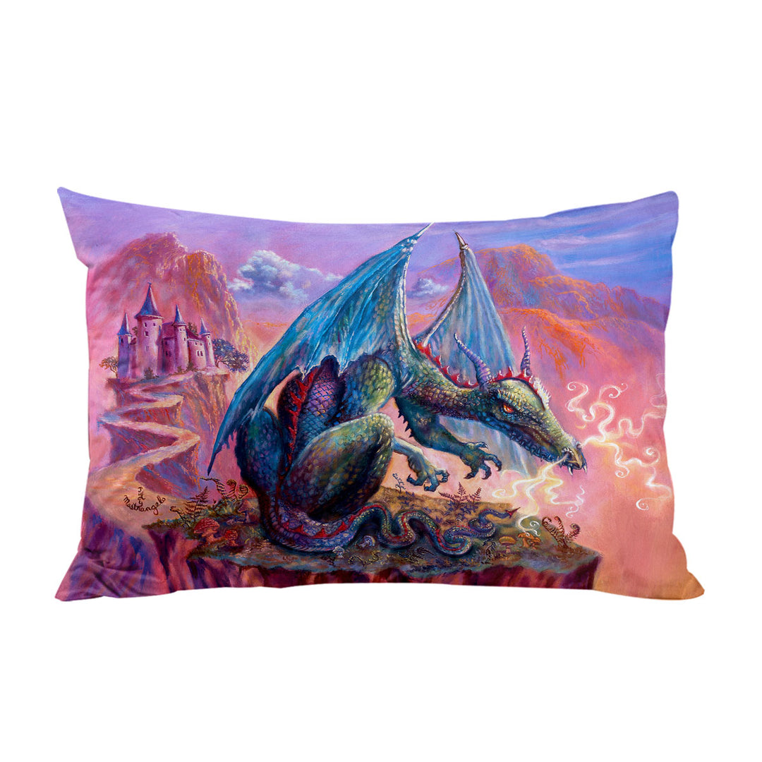 Cool Fantasy Art Angry Dragon Pillow Case Covers