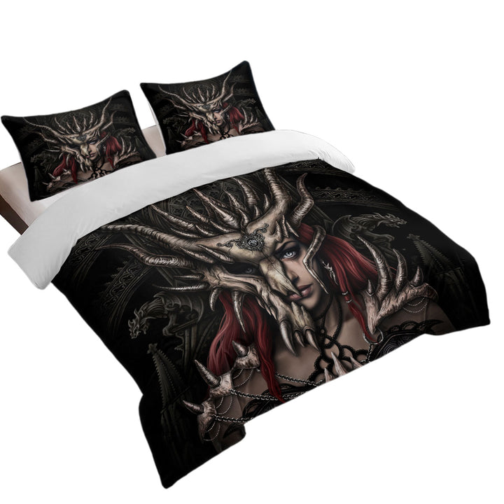 Cool Fantasy Art Dragon Mask Best Duvet Covers