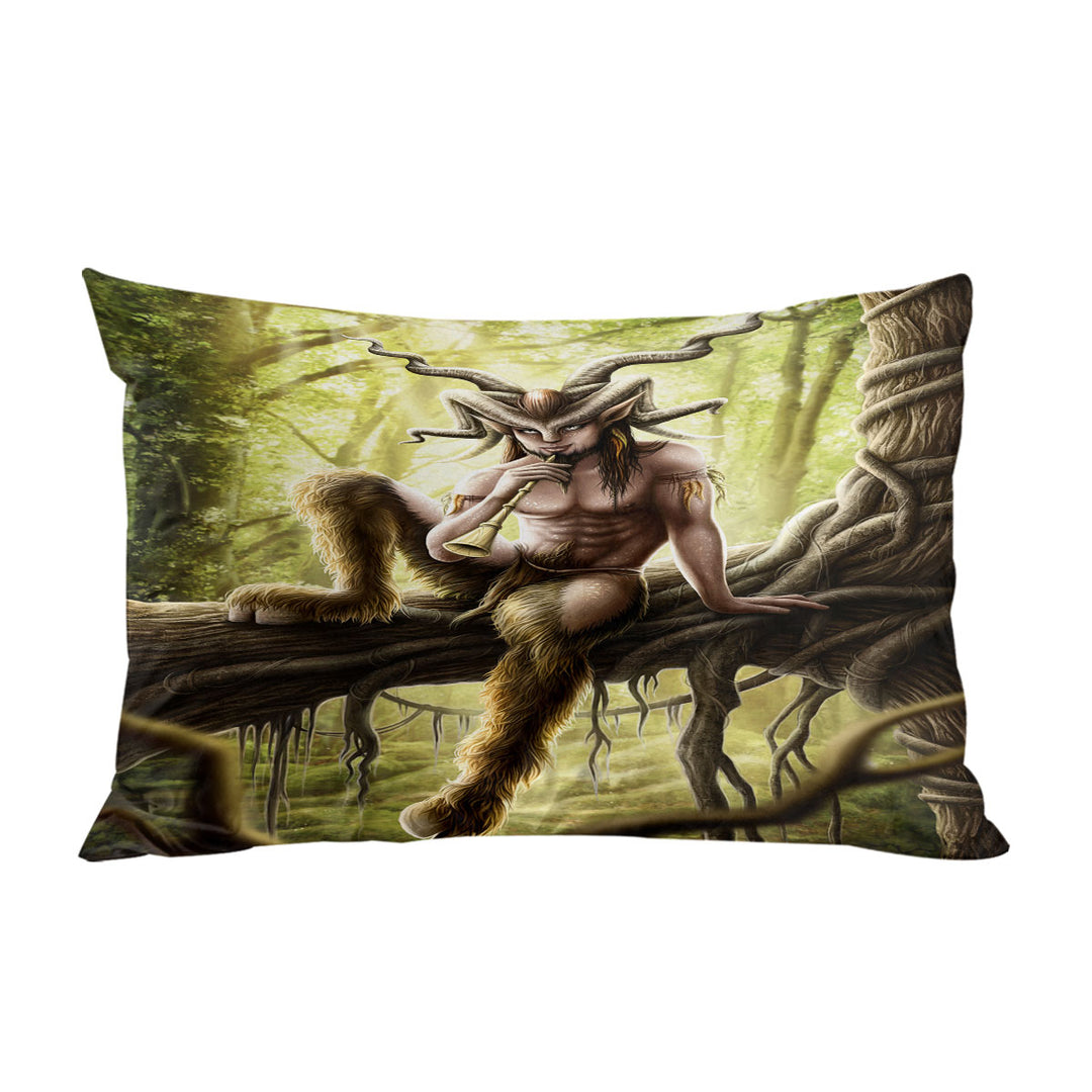 Cool Fantasy Art Faunus the Goat Man Creature Pillowcase