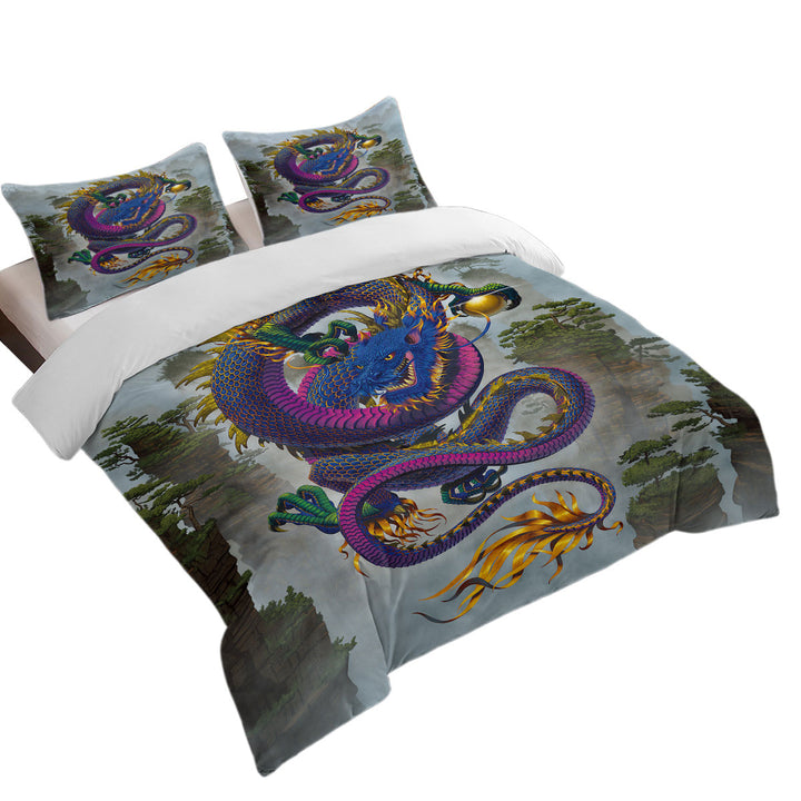 Cool Fantasy Art Good Fortune Chinese Dragon Duvet Covers