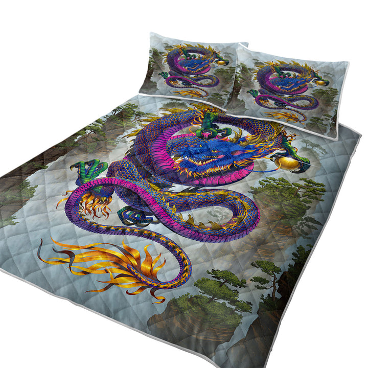 Cool Fantasy Art Good Fortune Chinese Dragon Summer Quilt