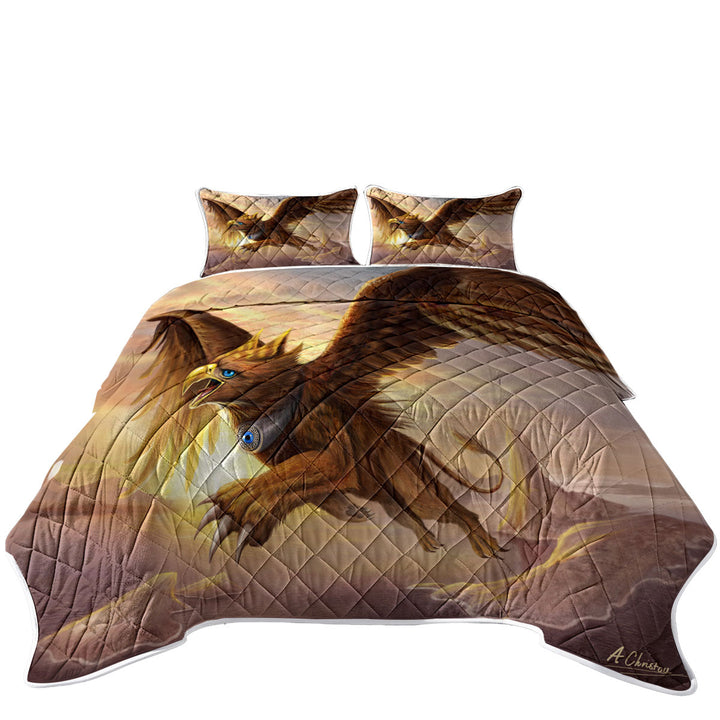 Cool Fantasy Art Griffin Coverlet