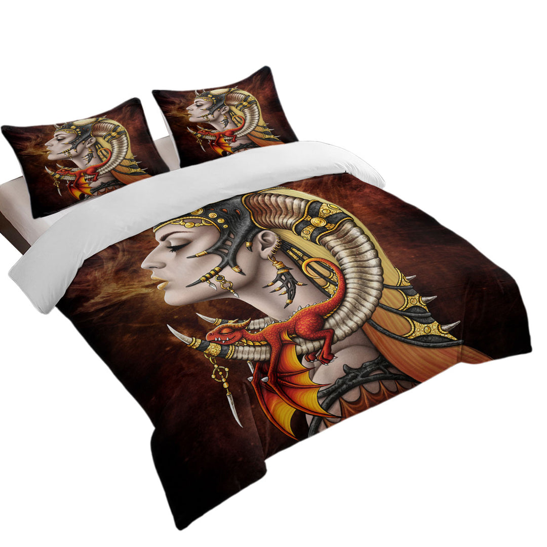 Cool Fantasy Art Mother of Dragons Comforter Cover