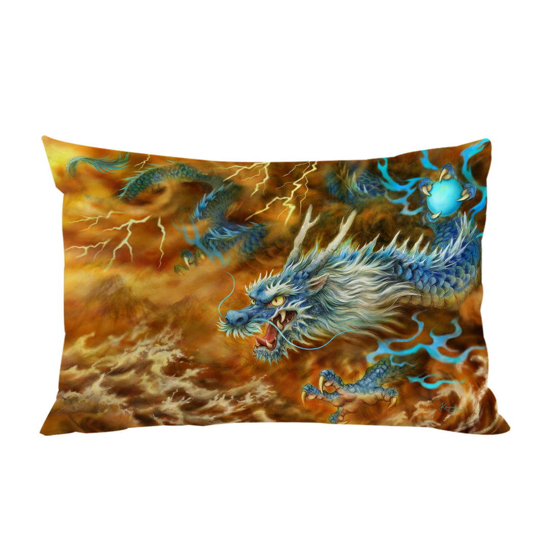 Cool Fantasy Art Storm East Chinese Dragon Pillowcase