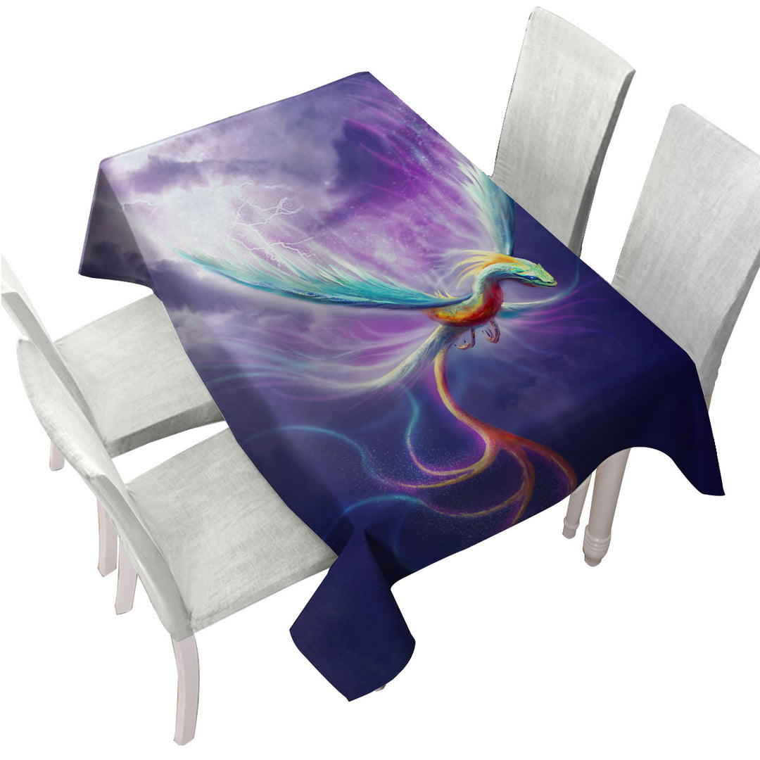 Cool Fantasy Art Thrasys the Dragon Bird Tablecloth