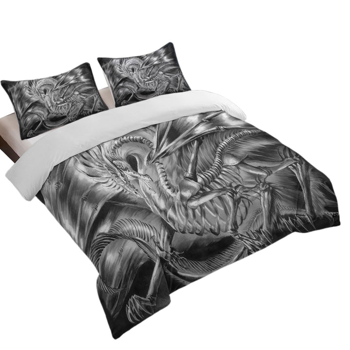 Cool Fantasy Drawing Dracolich Dragon Skeleton Coverlets