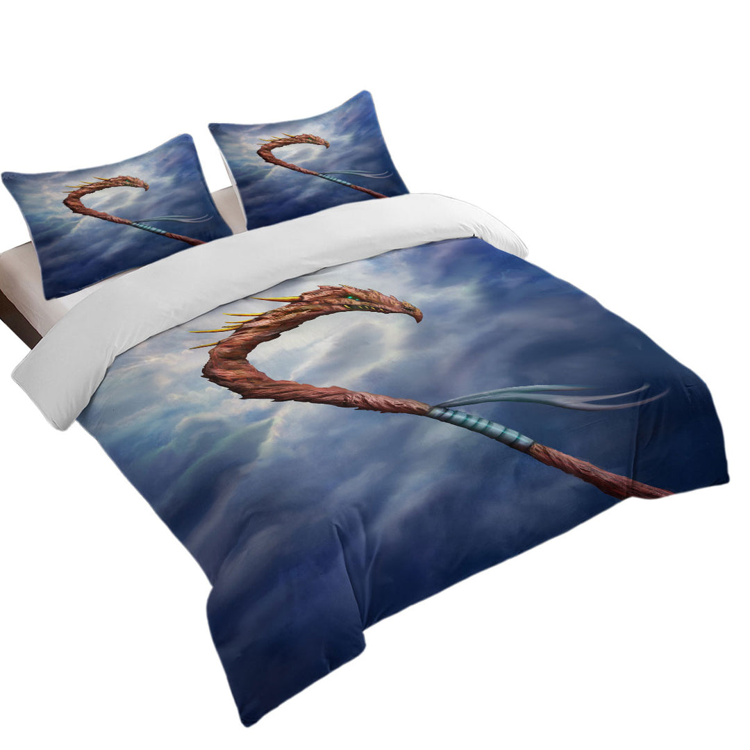 Cool Fantasy Weapon Dragon Spear Bed Covers