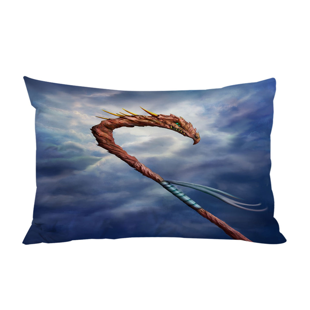 Cool Fantasy Weapon Dragon Spear King Pillow Cases