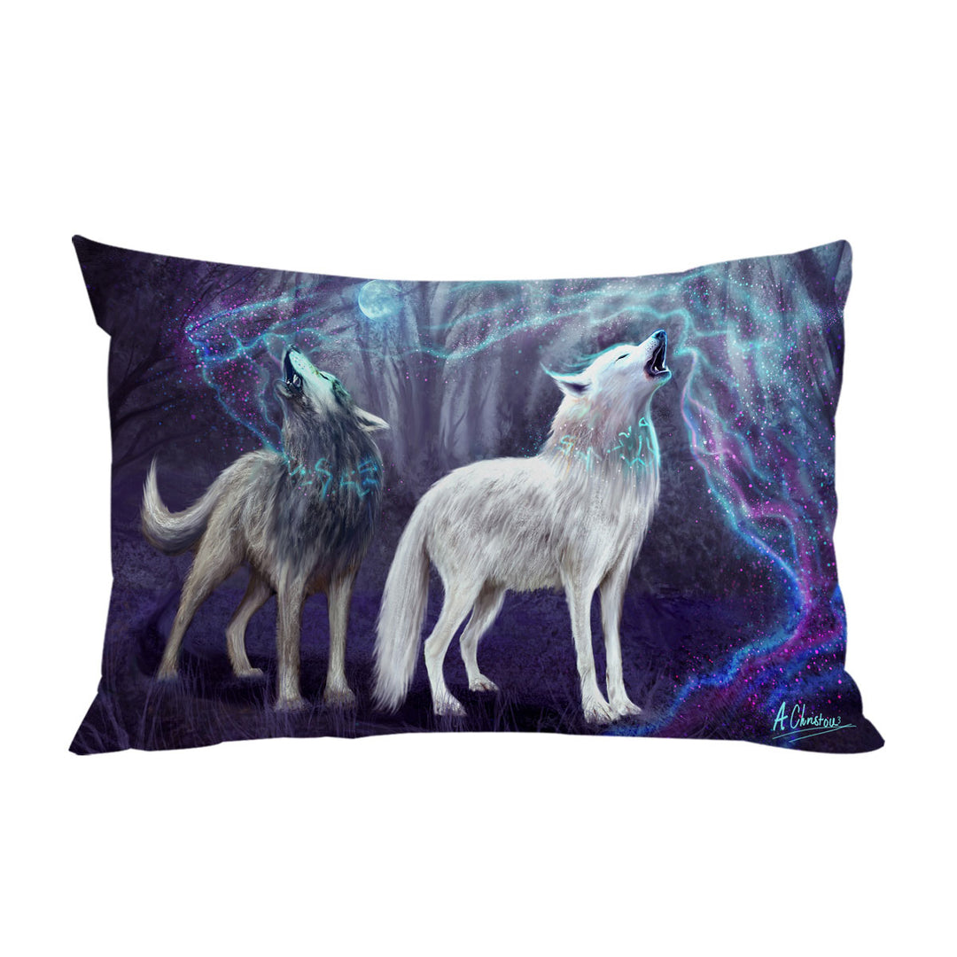 Cool Fantasy Wildlife Wolves Pillow Case Covers