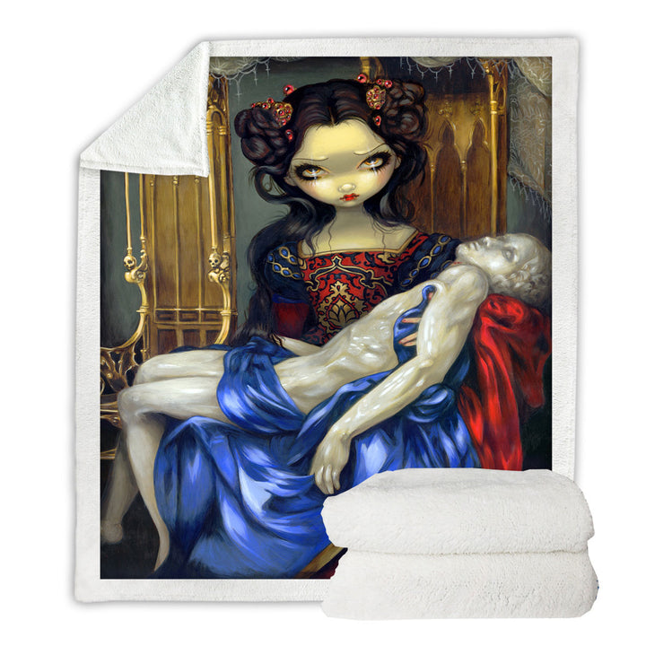 Cool Fleece Blankets The Vampire Maiden I Vampiri Pieta