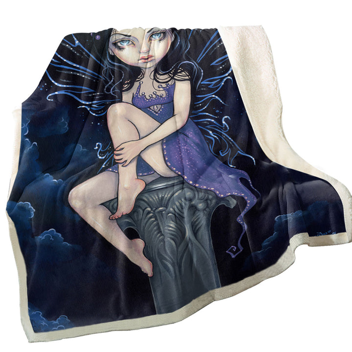 Cool Girls Decorative Blankets Heavenly Nightshade Gothic Dark Fairy