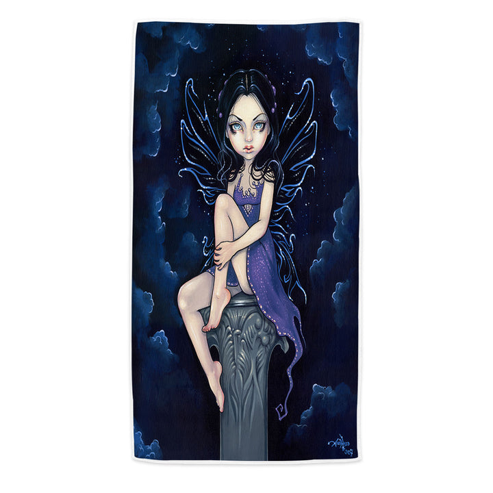 Cool Girls Pool Towels Heavenly Nightshade Gothic Dark Fairy