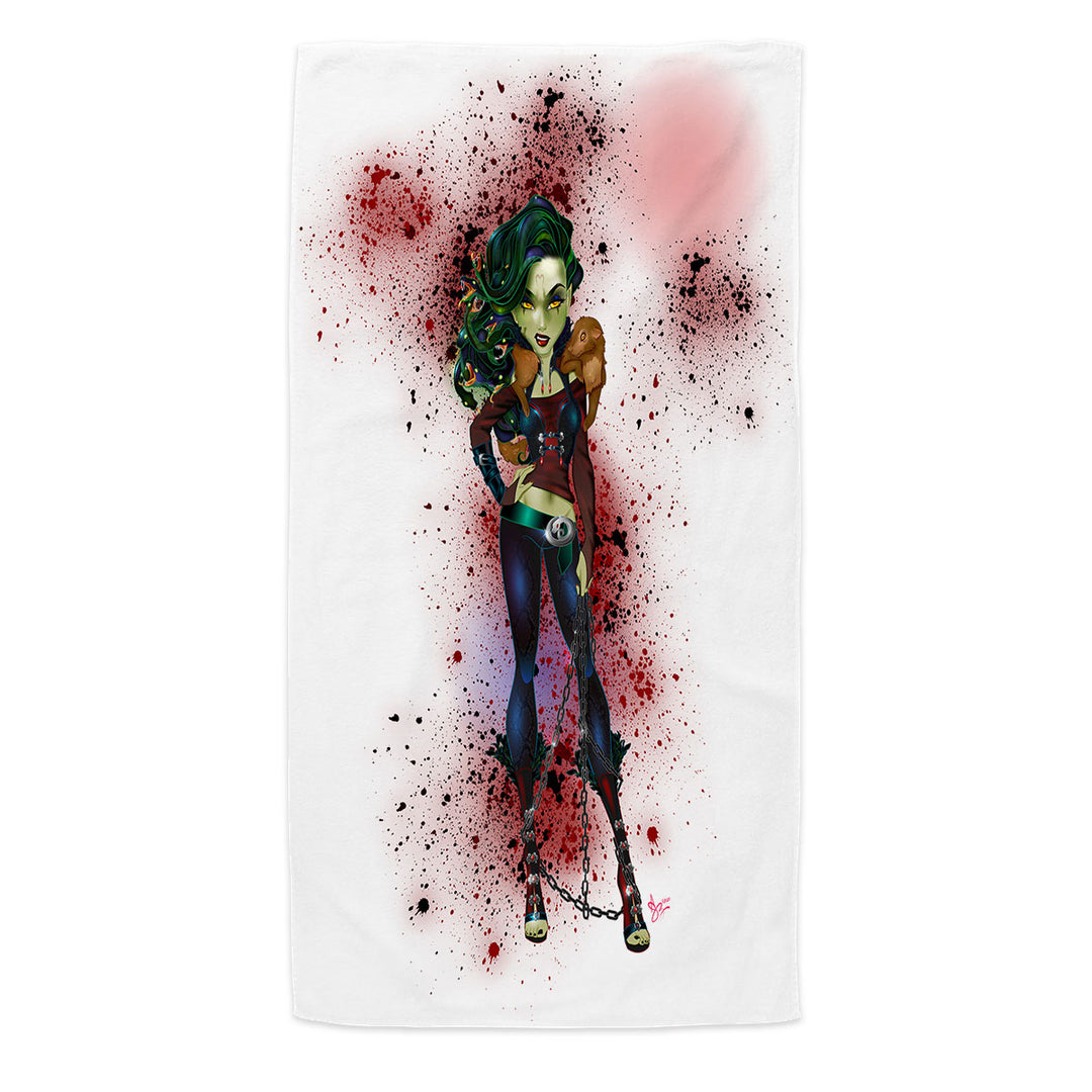 Cool Goth Tough Medusa Pool Towels