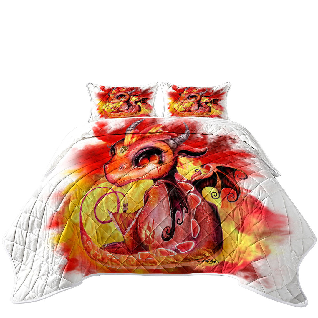 Cool Kids Fire Flames Lil Dragon Quilts