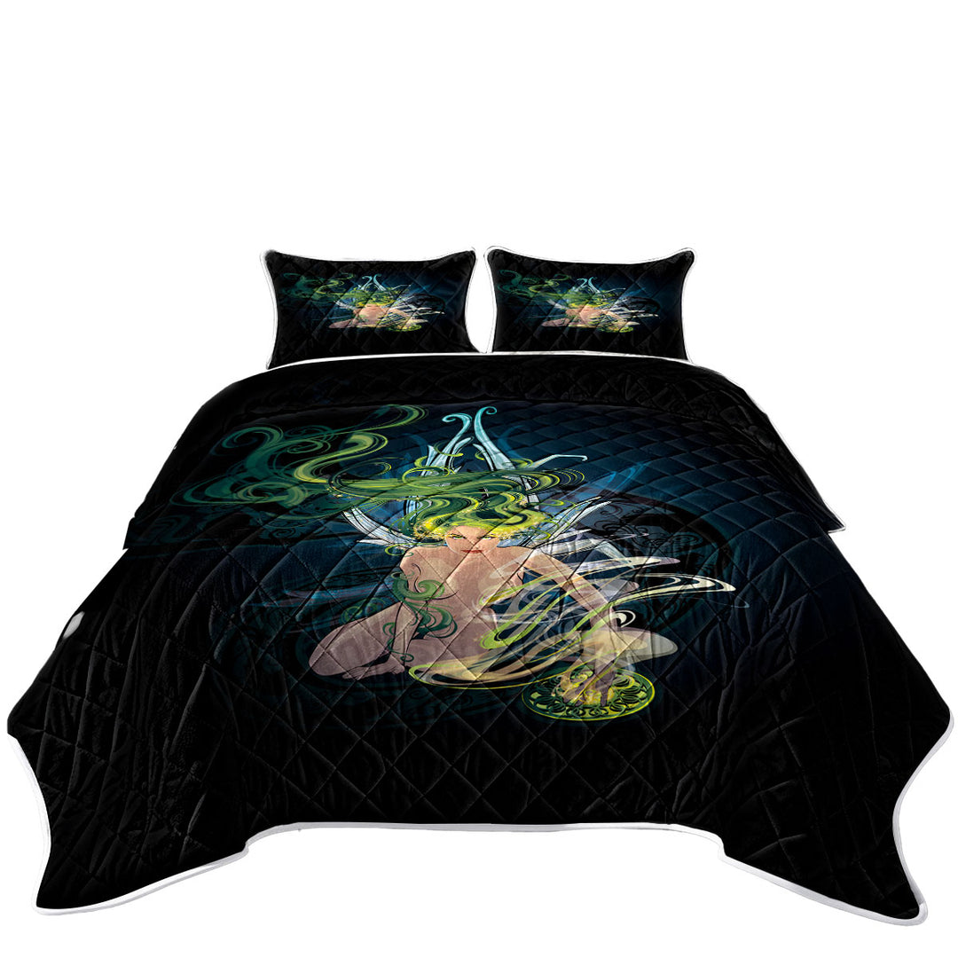 Cool Mens Absinthe Fairy Quilts for Beds