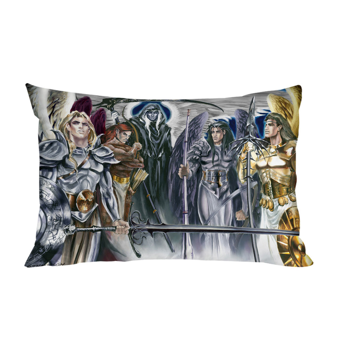 Cool Mens Fantasy Five Archangels Pillowcases