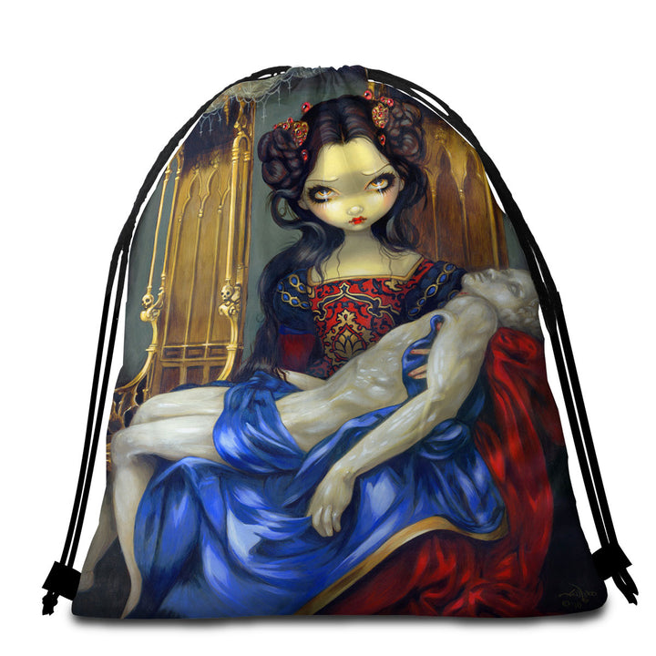 Cool Microfiber Beach Towel The Vampire Maiden I Vampiri Pieta