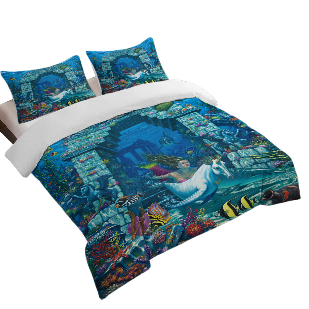 Cool Neptunes Magical Underwater World Duvet Covers