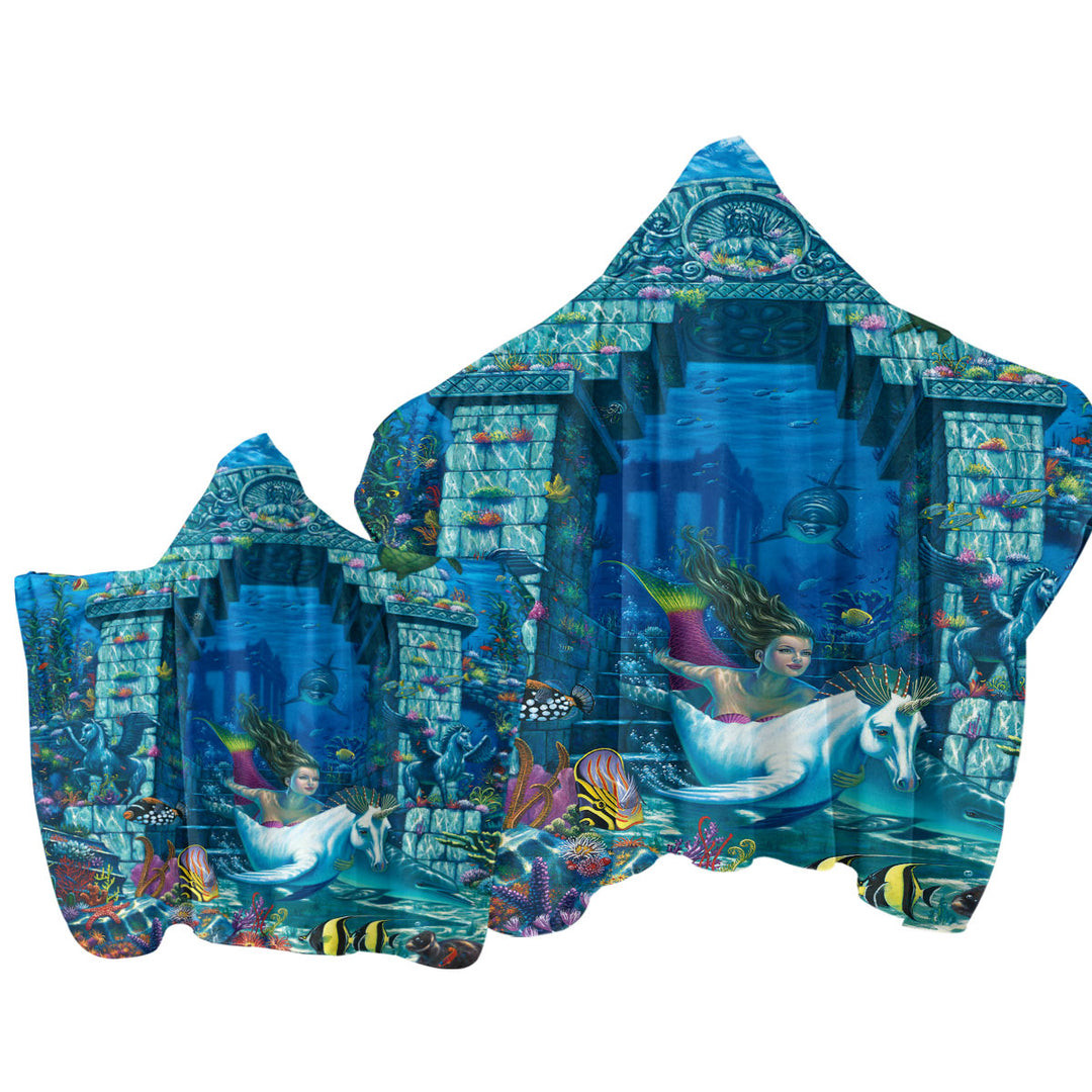 Cool Neptunes Magical Underwater World Towel with Hood