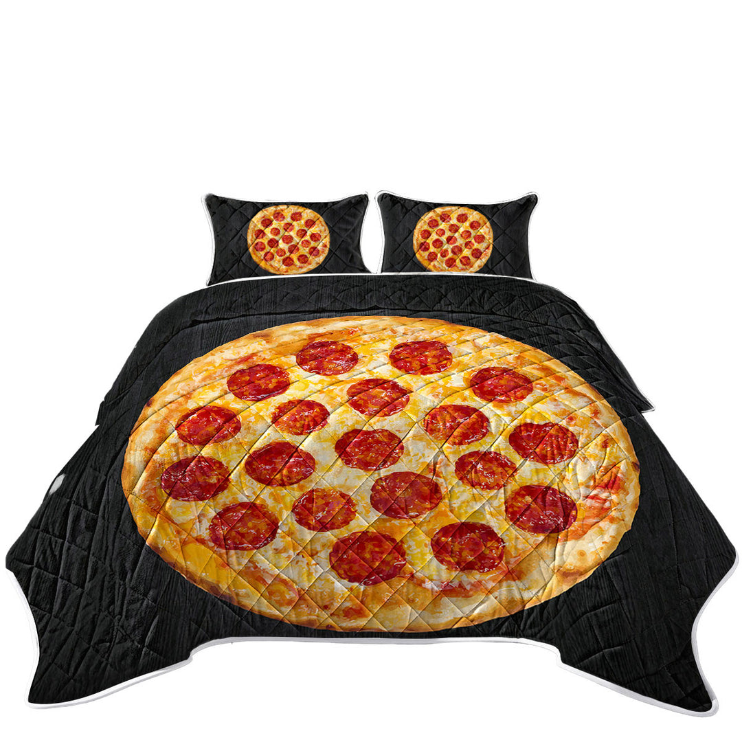 Cool Pepperoni Pizza Quilts