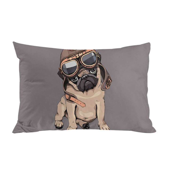 Cool Pilot Pug Pillow Case Covers