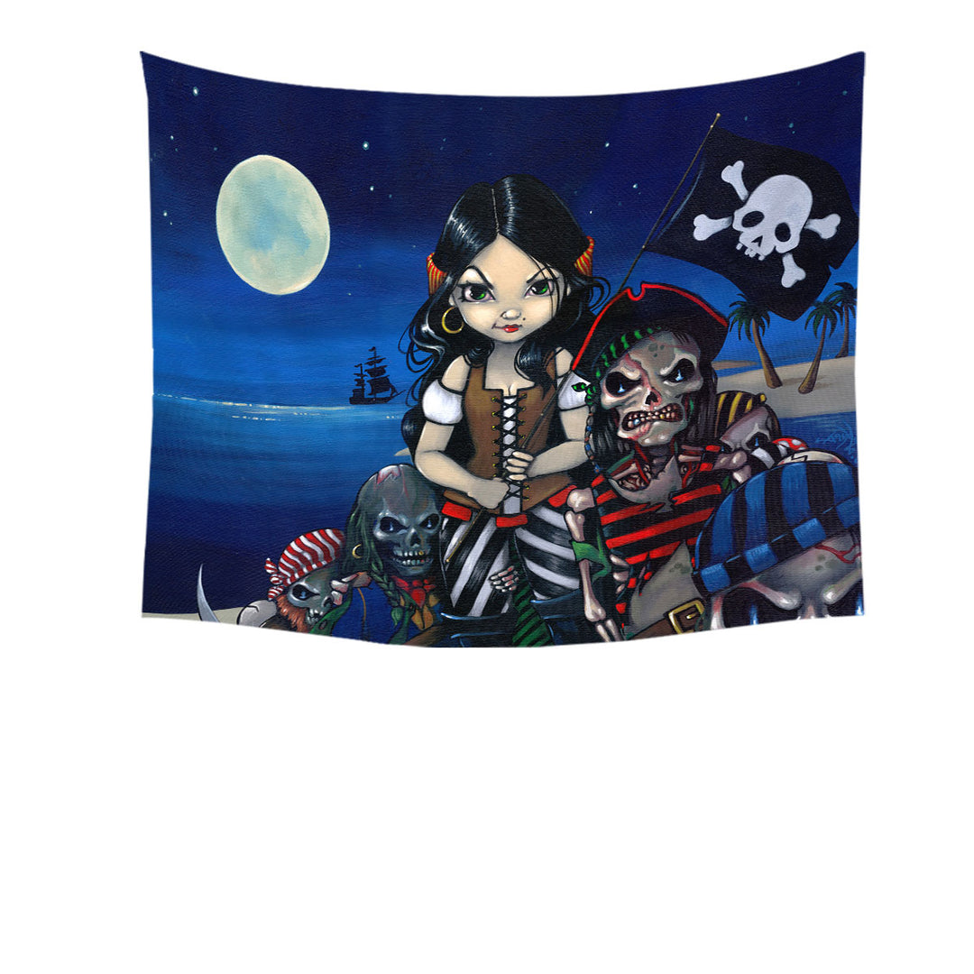 Cool Pirate Tapestry Art Arrival of the Damned