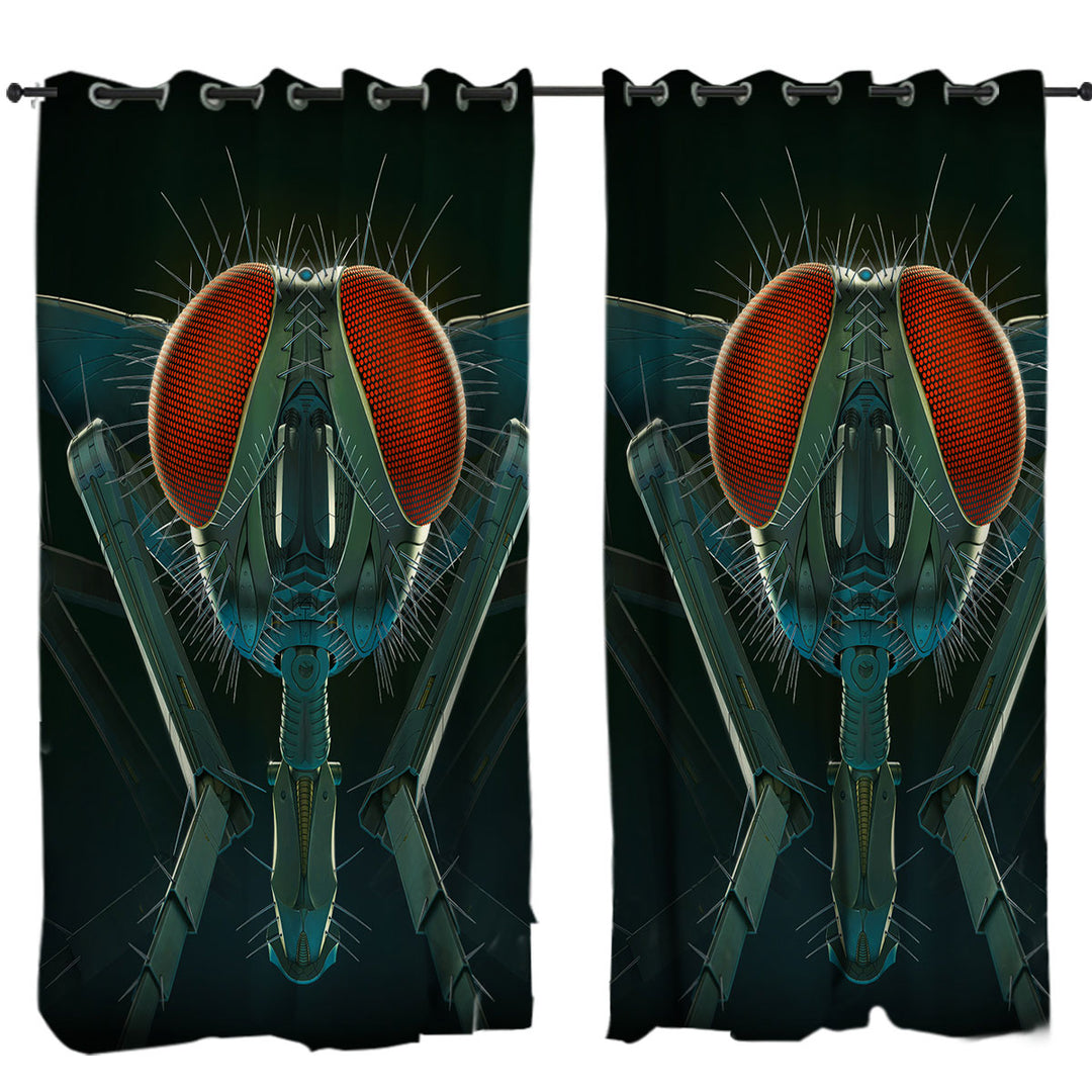 Cool Science Fiction Art Metal Fly Curtains