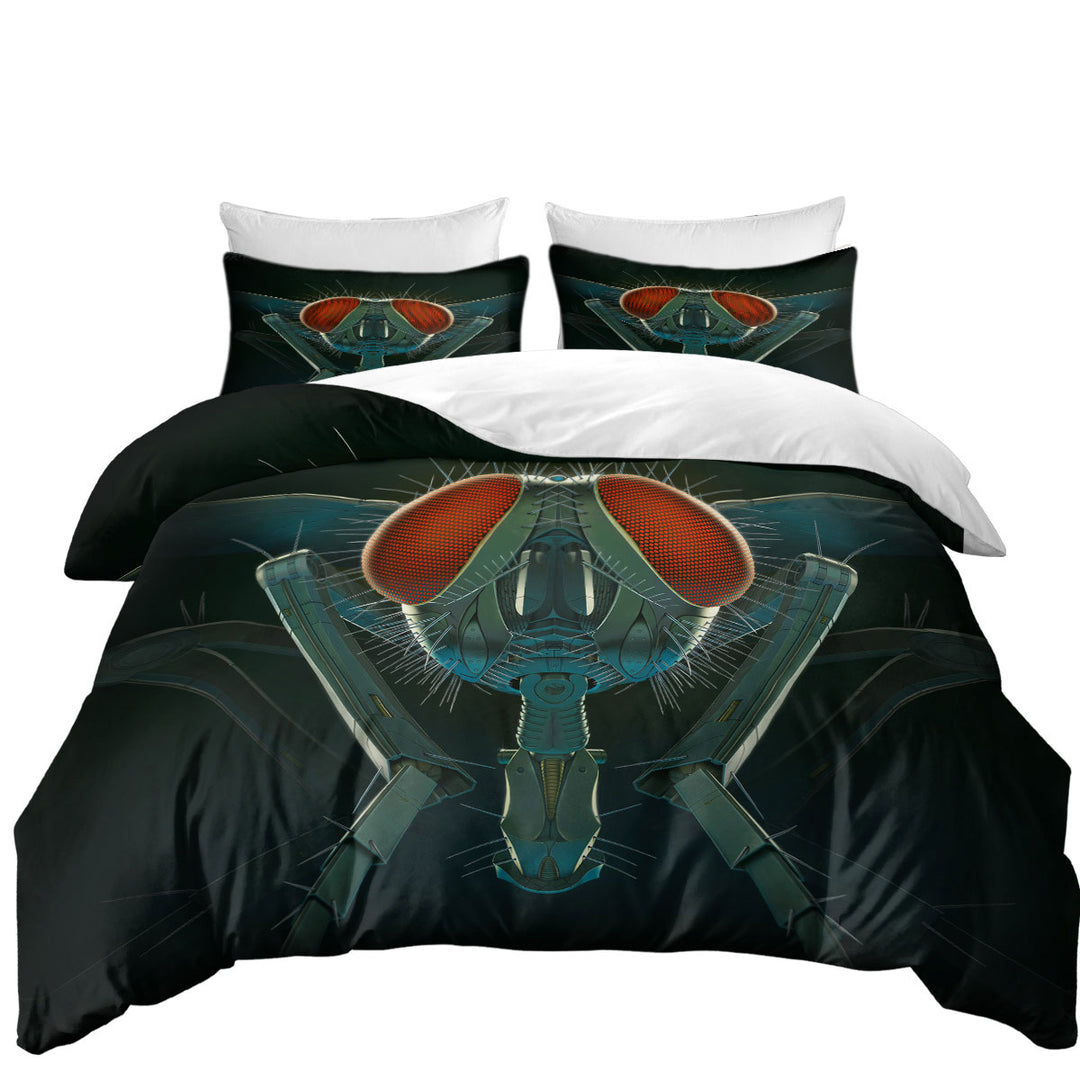 Cool Science Fiction Art Metal Fly Oversized King Duvet Cover